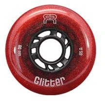 FR Glitter Wheels 80mm/85A Red 4-Pack