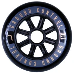 GROUNDCONTROL Tri-Skate Wheels 110mm/85A Black/Gold 3-Pack