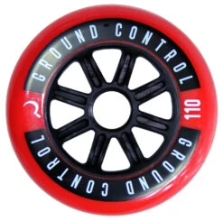 GROUNDCONTROL Tri-Skate Wheels 110mm/85A Red/Black 3-Pack
