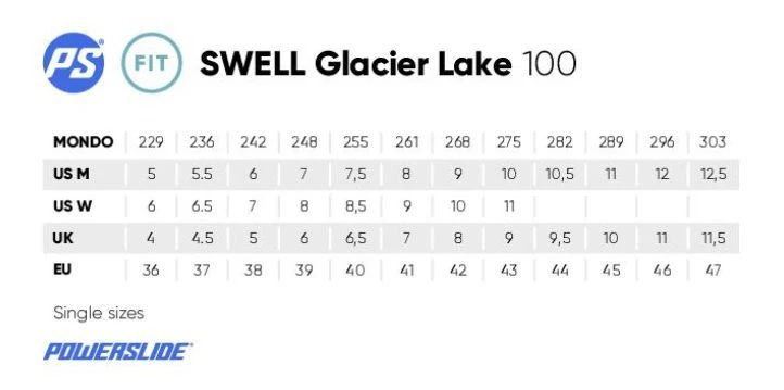 POWERSLIDE Swell 100 Glacier Lake 3D Adapt Inline Skates – Bild 8