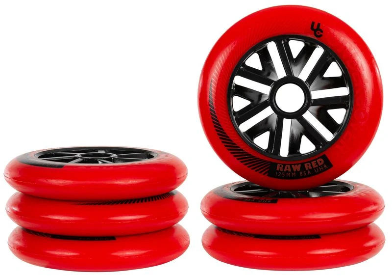 UNDERCOVER Raw Wheel Red 125mm/85A 6-Pack – Bild 4