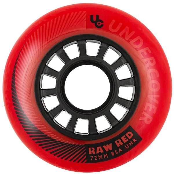 UNDERCOVER Raw Wheel Red 72mm/85A 4-Pack