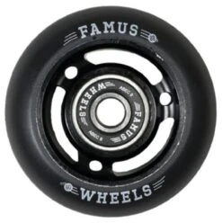 FAMUS Fast Wheel Black/Black 60mm/88A 4-Pack (incl. ABEC 9 Bearings)